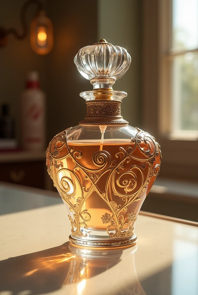 A a perfune bottle