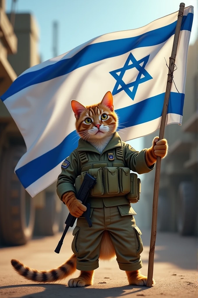 photo of a cat activist is holding flag with the text "FREE TRUMP", (photo:1.1), best quality, masterpiece, realistic, (photo-realistic:1.1), ray traced reflections, photon mapping, ultra high res, photographed with a Sony a9 II Mirrorless Camera, Long exposure