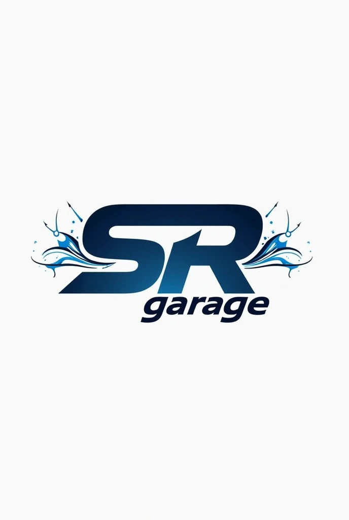 making a logo of carwash & detailing name "sr garage",make the logo looks interesting
