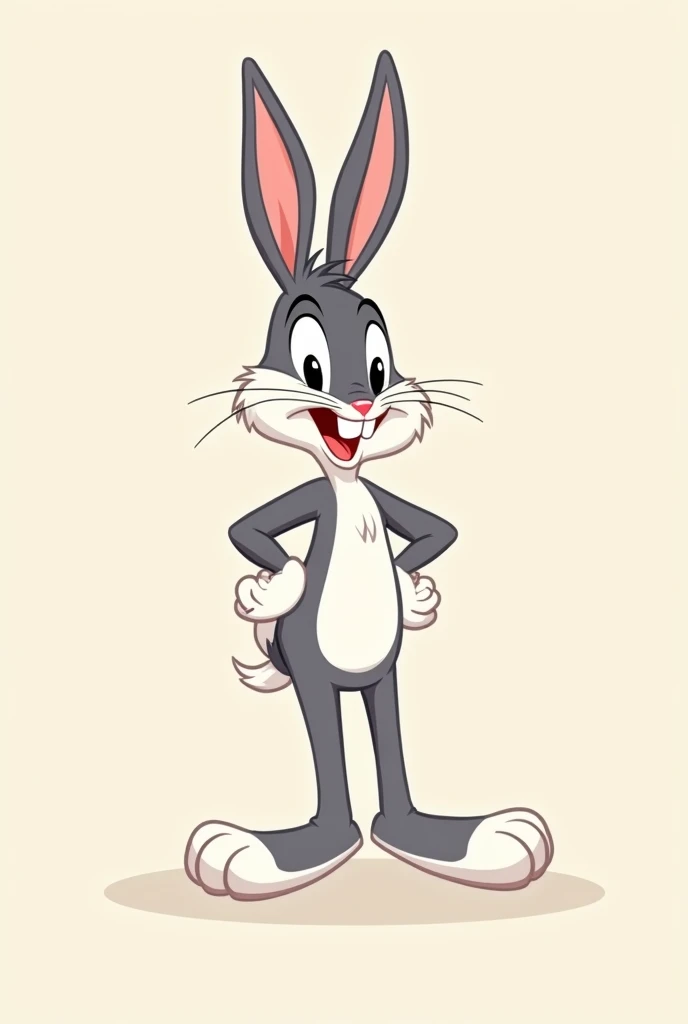 Flat vector illustration of looney tunes lis