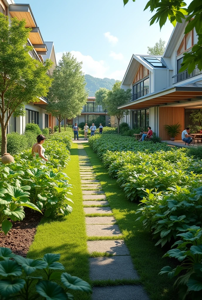 Solar-Powered Community Garden with Automated Irrigation machines