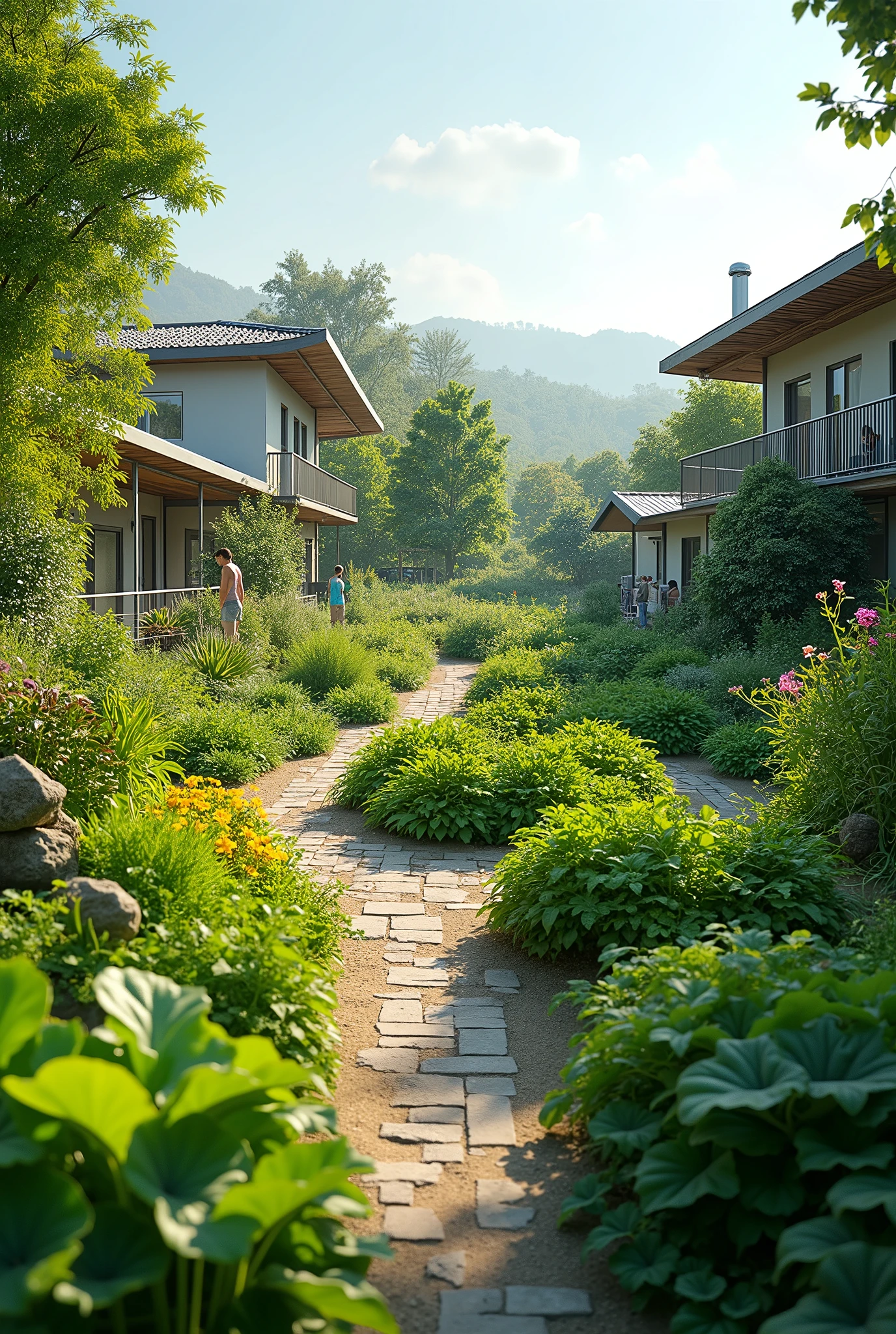 Solar-Powered Community Garden with Automated Irrigation machines