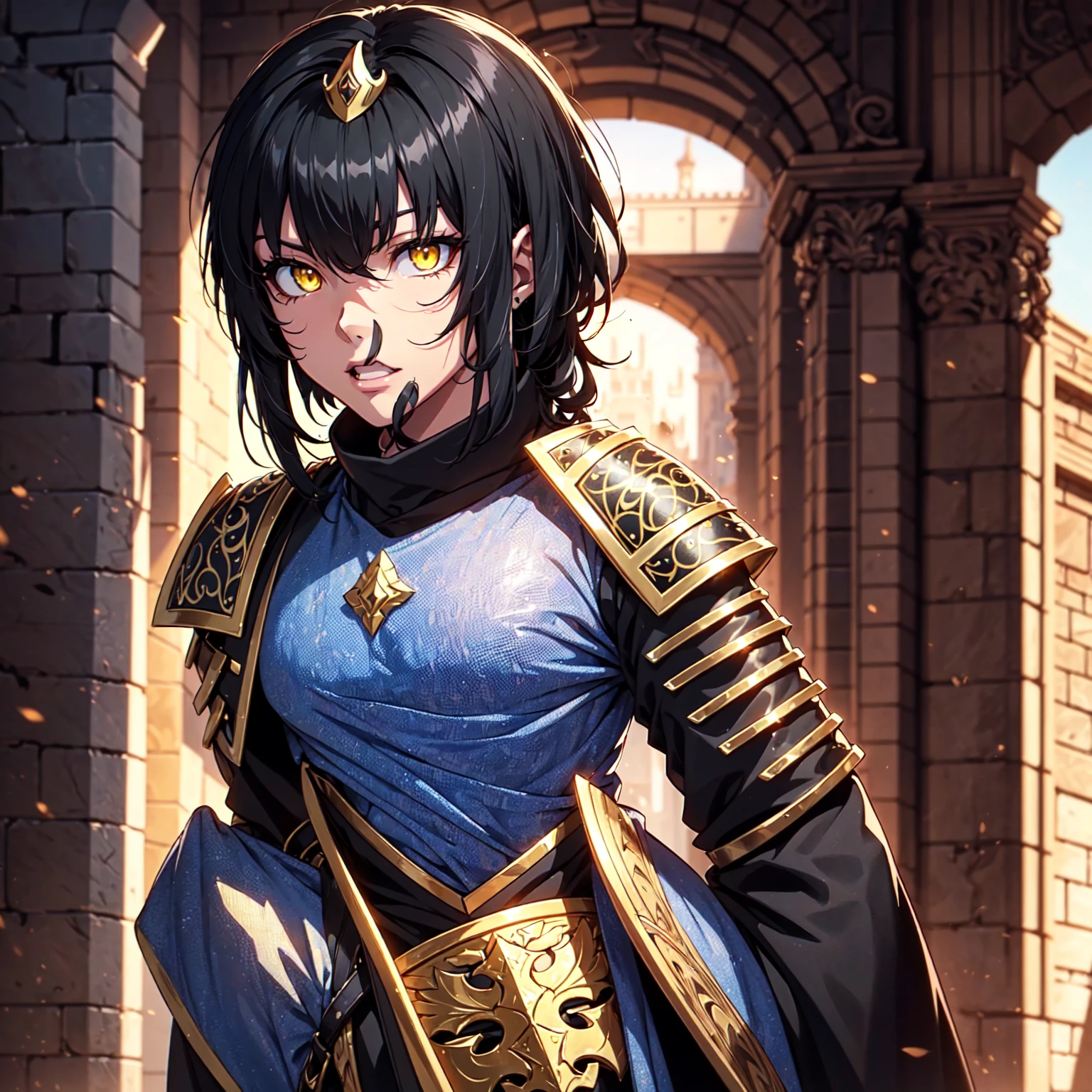 128K Ultra High Definition,
128K Ultra High Quality,
128K Ultra High Resolution,
Best Definition,
Best Quality,
Best Resolution,
Perfectly Detailed,
Perfectly Designed,
Extremely Detailed,
Extremely Designed,
Hyper Detailed,
Hyper Definition,
Hyper Quality,
Hyper Resolution,
Masterpiece,
(((Anime))),
Body Shot,
(((Boy))),
Handsome,
Muscular Body,
(((Black Mid Hair))),
(((Yellow Eyes))),
(((Obsidian Warlord Armor))),
(((Inside Of Medieval Royal Palace Background Scenery))),