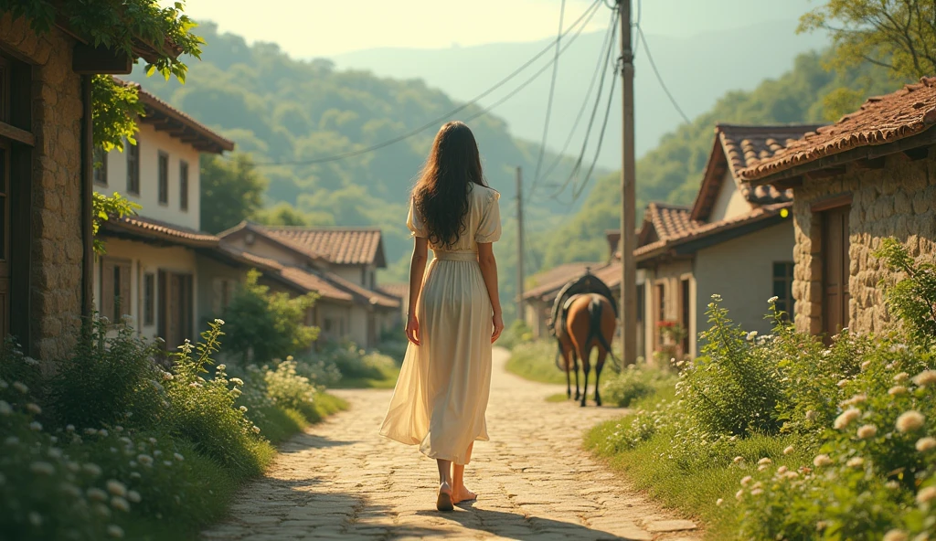 In a small village lived a young woman