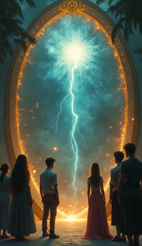 create a magical mirror that seems to reveal glimpses of the future. Show individuals reacting to what they see in the mirror and then taking steps to change their lives based on those insights.
