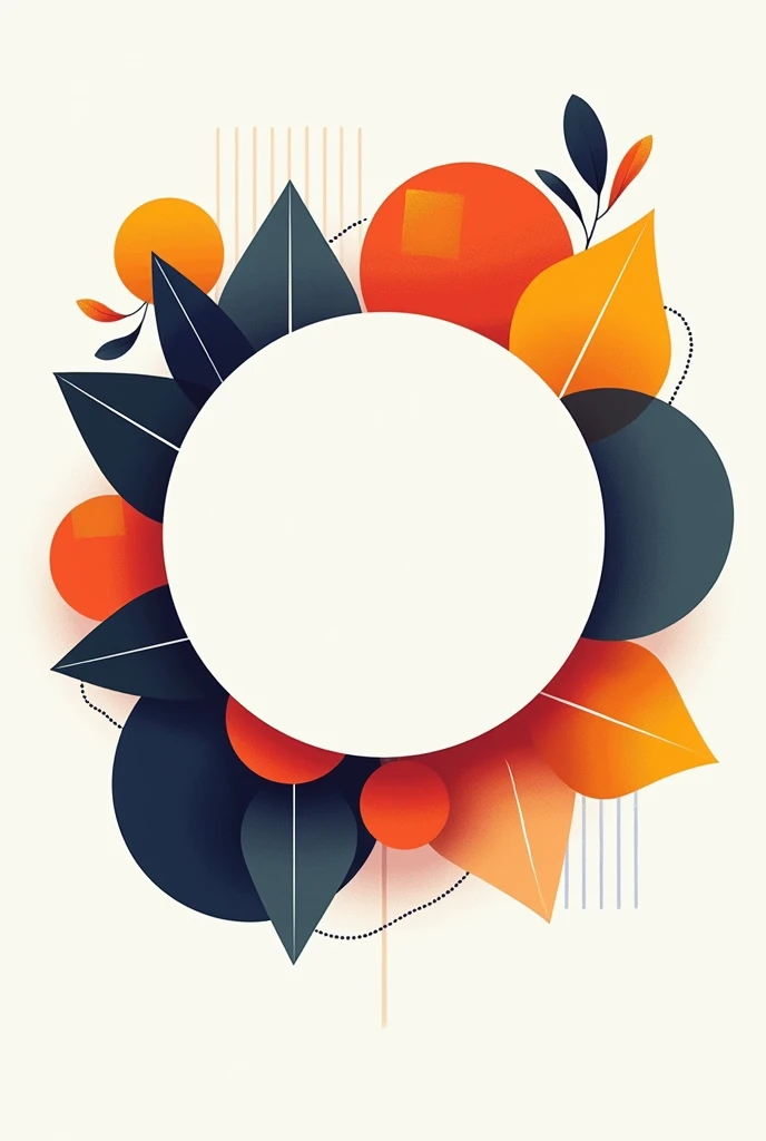 A simple circular highlight cover with shapes for an online shop