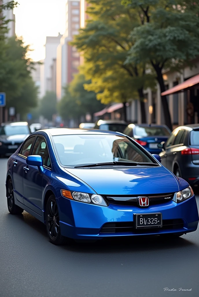 2009 honda civic car in india blue colour