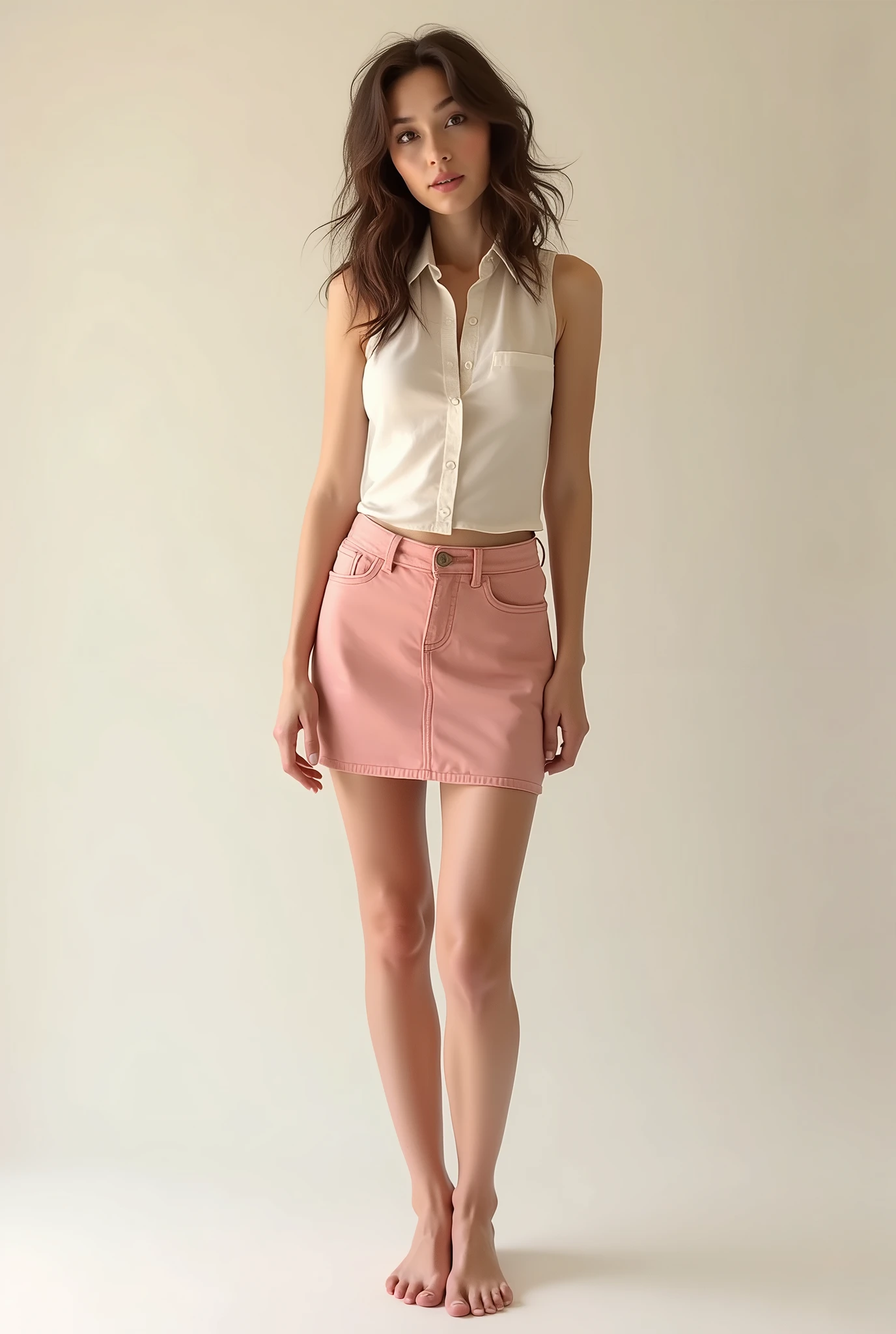 Cristin Milioti barefoot in a cute skinny skirt 