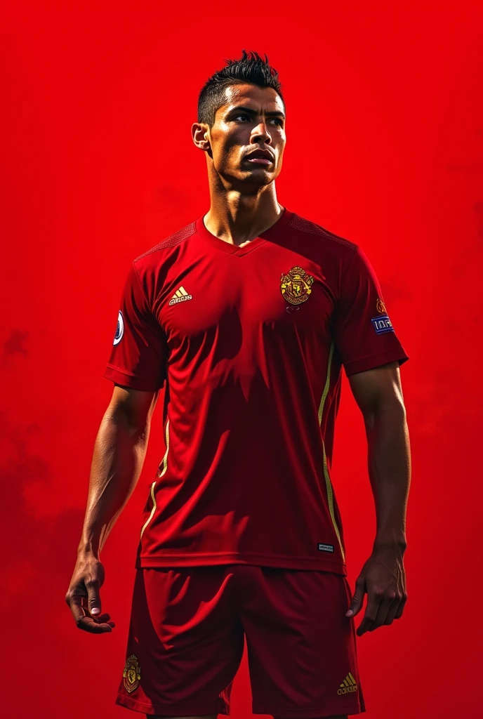 Ronaldo red background