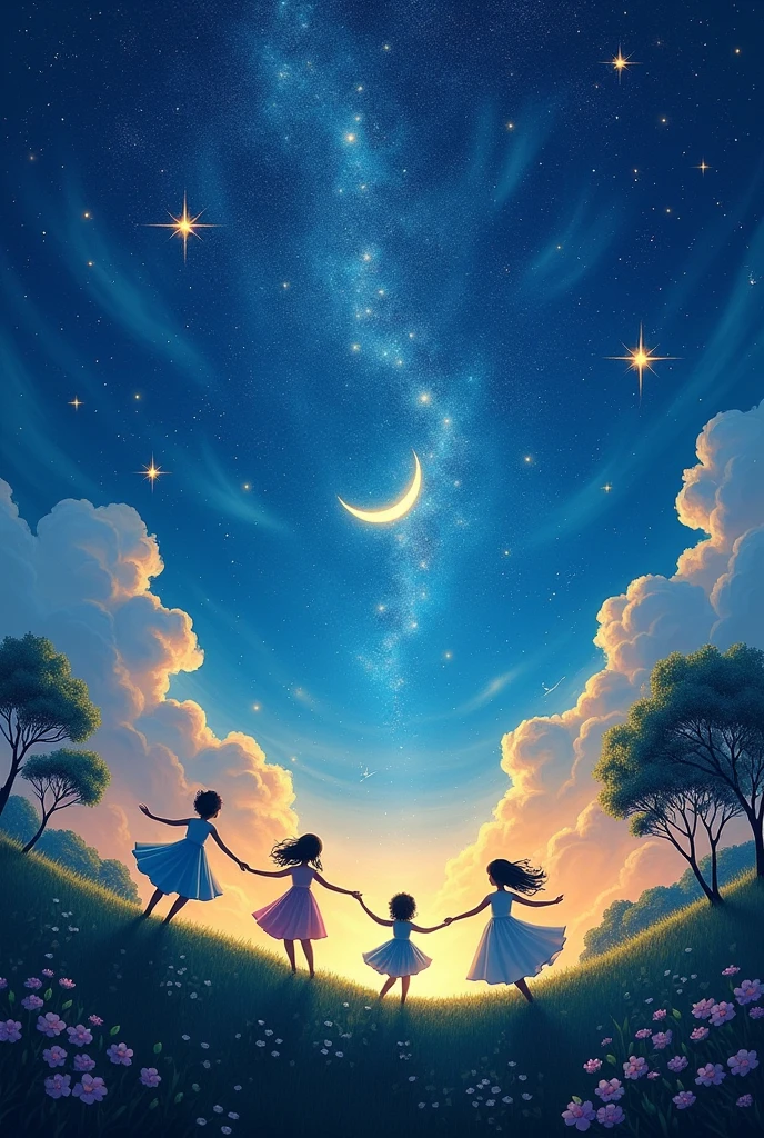 starry skies summer Fantasy night