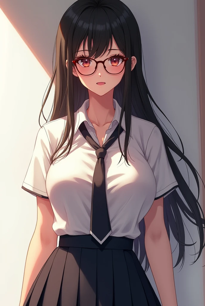 Shortcuts, Large Breasts, smile, masterpiece, High resolution, Japan Uniforms
Cute face