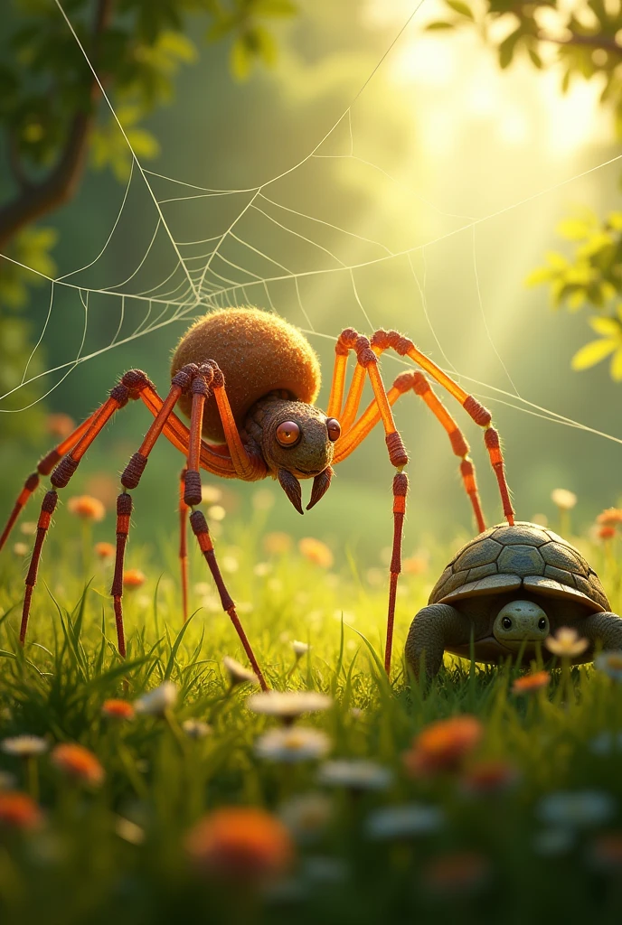 Spider from Biene Maja Movie, and lost turtle
