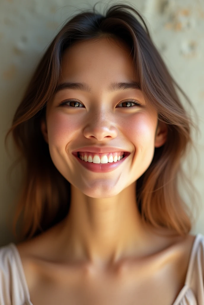 Now make her more smiling