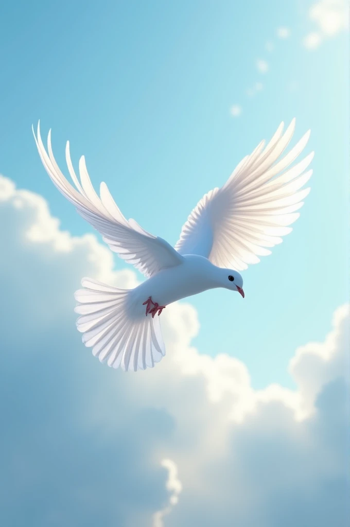 Flying dove