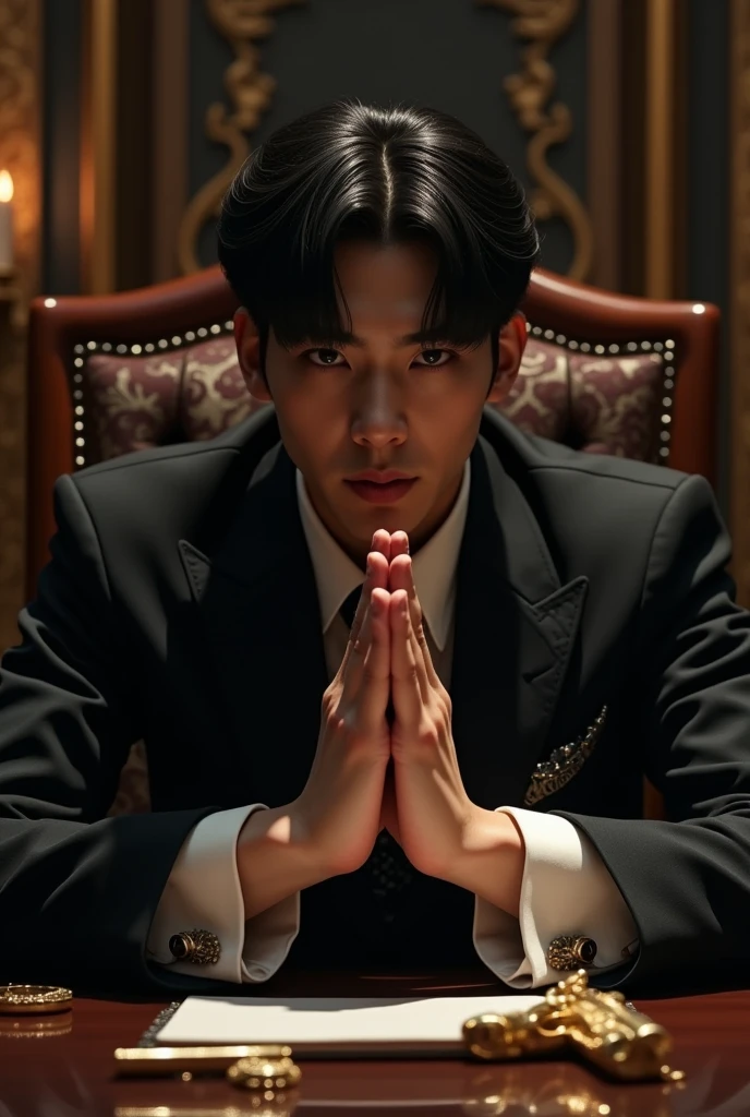 BTS Kim Taehyung as the Mafia 