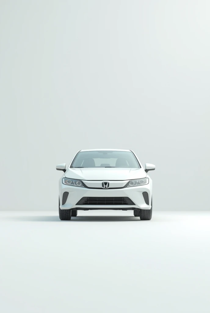 honda civic car with 🤍 colour in portrait in sideview