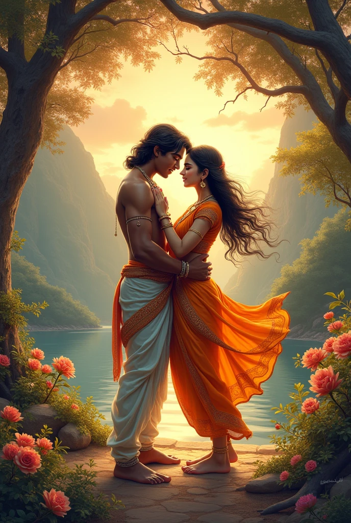 Radha Krishnaboy and girl