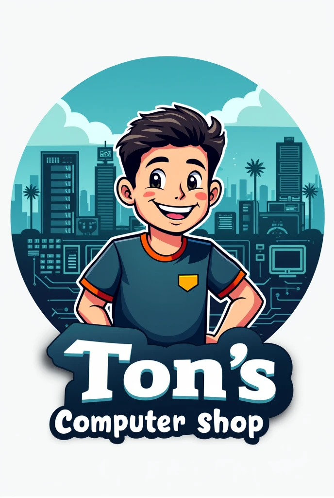 Creat a logo for Ton's Computer shop
 