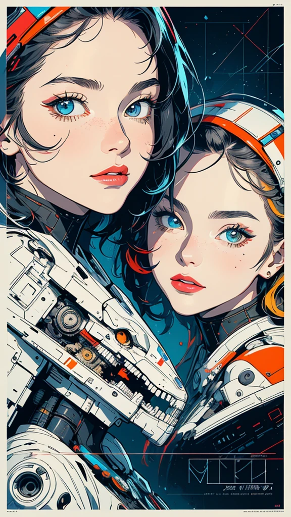 (((masterpiece, highest quality))),(((solo:1.2))),(((1girl:1.2))),32k wallpaper, very detailed, poster, vintage science fiction,(((((geometric cinematic movie poster))))),(((((bauhaus))))), shape,(((abstract))),(mid century modern),movie poster,(((((portfolio))))),(((((Close-up))))),(((((bust up))))),((((more various angle)))),(((highlight))),((((heterochromia)))),(((complete detailed face))),(((detailed futuristic machine))),(((most complecated machine))),unlimited colorful color scheme,(((Absolutely mechanic background)))
