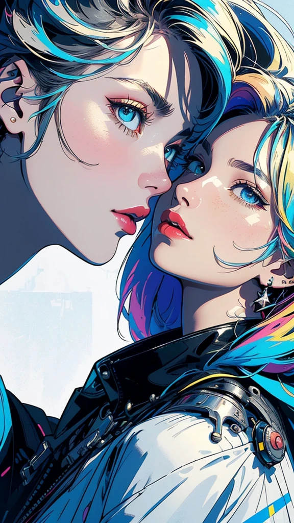 (((masterpiece, highest quality))),(((solo:1.2))),(((1girl:1.2))),32k wallpaper, very detailed, poster, vintage science fiction,(((((geometric cinematic movie poster))))),(((((bauhaus))))), shape,(((abstract))),(mid century modern),movie poster,(((((portfolio))))),(((((Close-up))))),(((((bust up))))),((((more various angle)))),(((highlight))),((((heterochromia)))),(((complete detailed face))),(((detailed futuristic machine))),(((most complecated machine))),unlimited colorful color scheme,(((Absolutely mechanic background)))