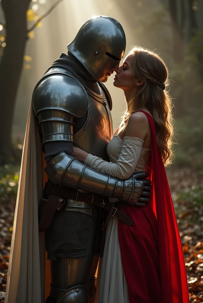 A knight fucking a pretty girl's pussy in bykyny
