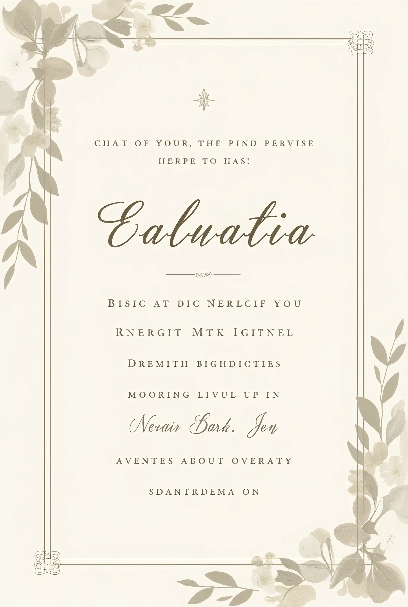 Graduation invitation