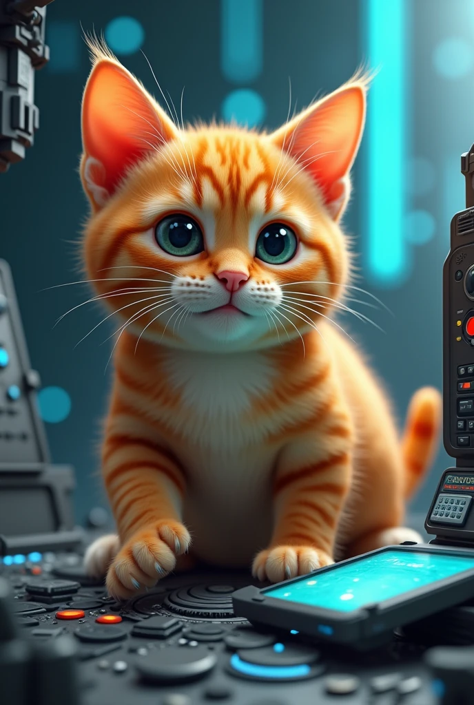 A clever orange tabby with a love for technology. He’s skilled with gadgets and has a knack for problem-solving using modern tools.
Ai image