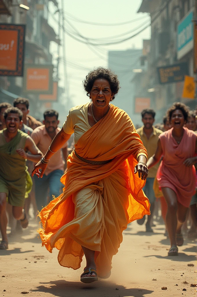 Mamata Banerjee is running away and the public is chasing her