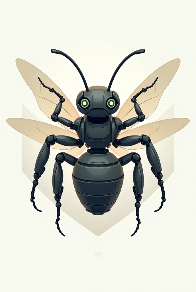 Bee robot logo