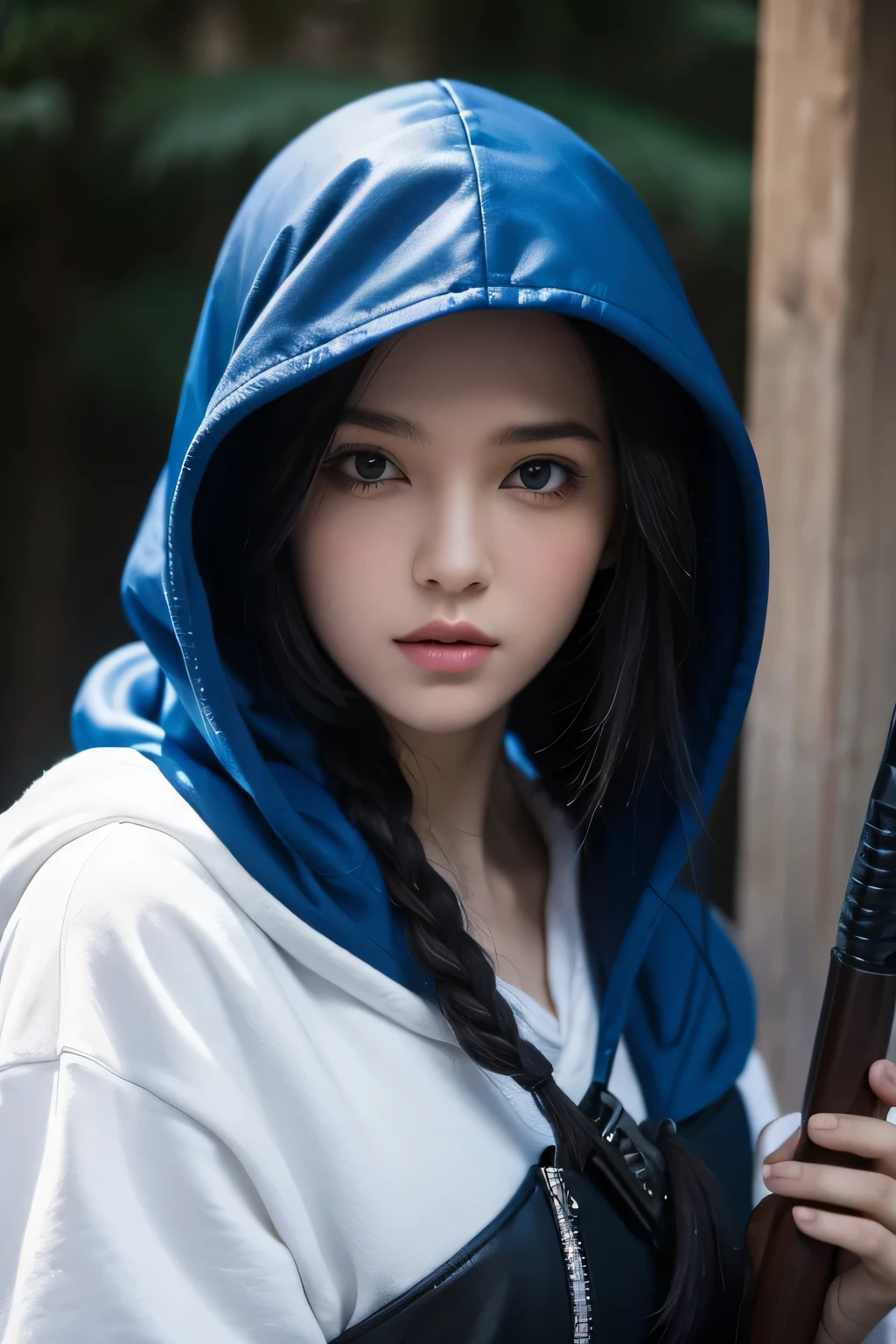 RPG rogue, hooded with midle east thematic and pale skin