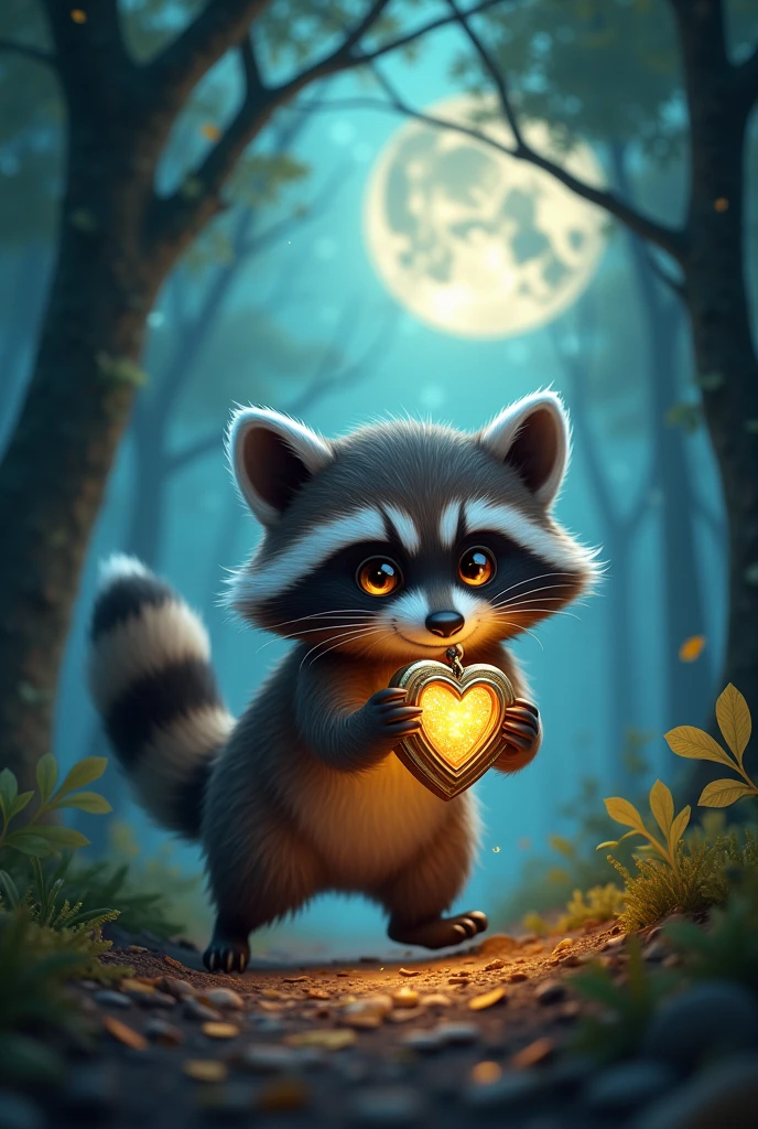 The cunning raccoon who steals the locket. He’s a bit of a trickster but has a soft spot for tasty snacks.
