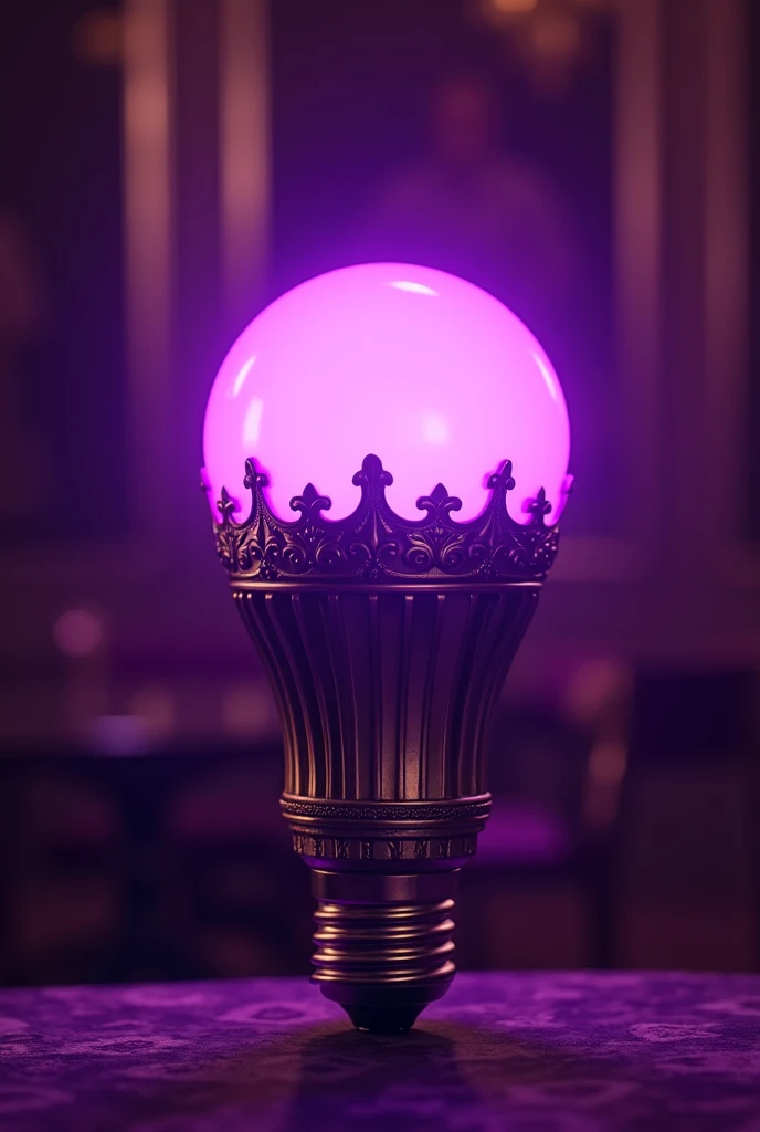 Philips hue smart bulb become a king
with a purple light