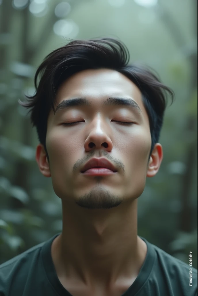 दृश्य: शांत, ध्यानमग्न दृश्य man face front
Yog