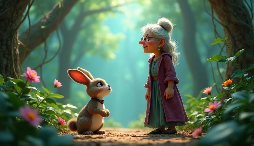 advencher jangal me बूढ़ी ledy
जादूगरनी मिली।
उसने खरगोश से कहा in Carton 3D Animated
