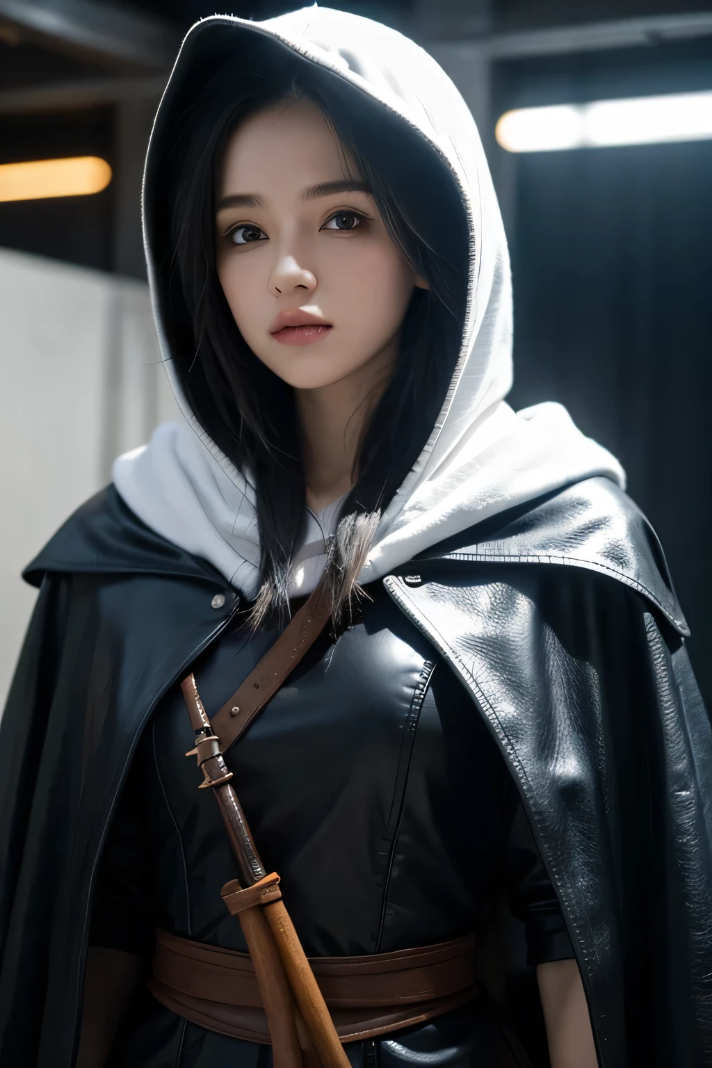 RPG rogue, hooded with midle east thematic and pale skin