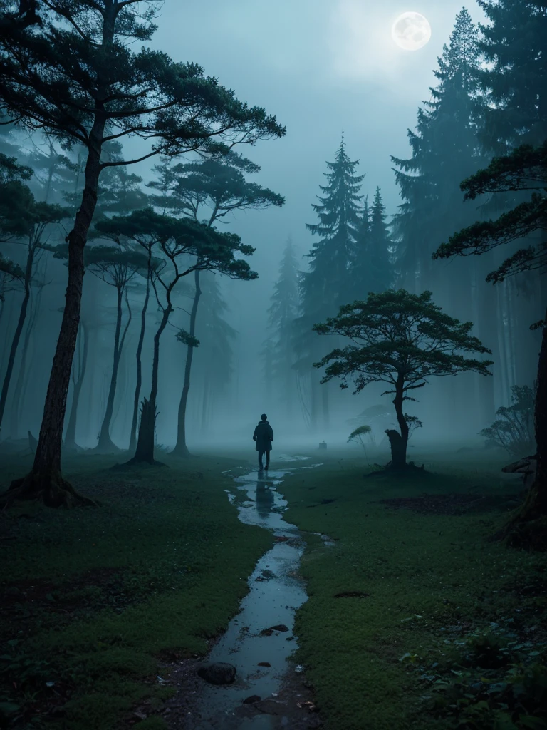 In the endless dark abyss,There is a forgotten ancient forest,Twisted trees,Claw-like branches and leaves,As if silently telling unknown secrets。The moonlight is obscured by heavy clouds,The only light was swallowed up by the strange breath of the forest,Leaving behind a bottomless darkness。
sudden,A low murmur echoed in the air,It is an ancient and indescribable language,Seems to be a call from ancient times,Penetrating the barriers of time and space,Reaching the deepest part of the soul。on the ground,Strange symbols begin to emerge,They are arranged in an incomprehensible pattern,Emitting a faint green light,Like a door leading to an unknown world。
at this time,There was a sound of heavy footsteps coming from the depths of the forest.,Every step shakes the earth,It seems like something huge is approaching。In the fog,A huge silhouette gradually emerged,It has a variety of forms,Sometimes like a mountain,Sometimes like the sea,It cannot be described by any known concep eyes,Like the abyss,Swallowing all ligh daunting。
There is a suffocating smell in the air,That is the fear of the ancient and unknown,Cthulhu's tentacles seem to be entwined with every life invisibly,Makes it impossible to escape。In this moment,Time seems to freeze,All life feels the ancient call from the depths of the universe,It's an irresistible attraction.,Leading them towards the unknown abyss。