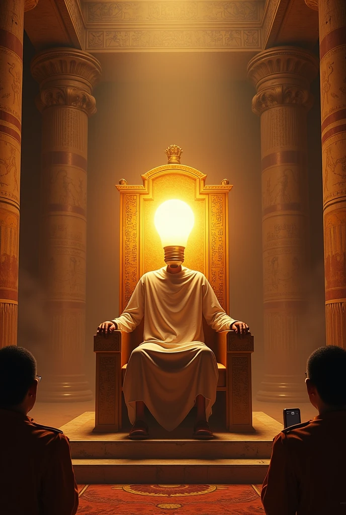 Philips hue smart bulb become the king of Egypt 
