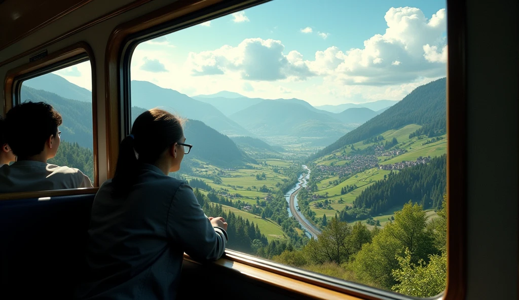 View from the train window