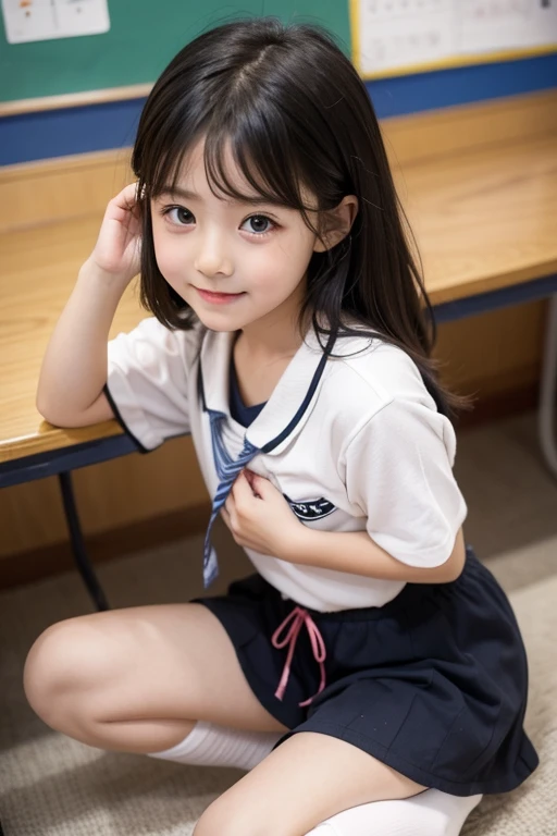 cute kawaii girl elementary school y chi