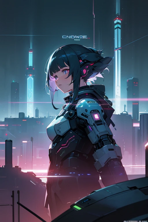 Highest quality、Near future city、Night view、neon、Science fiction、cyber punk、Conceptual diagram