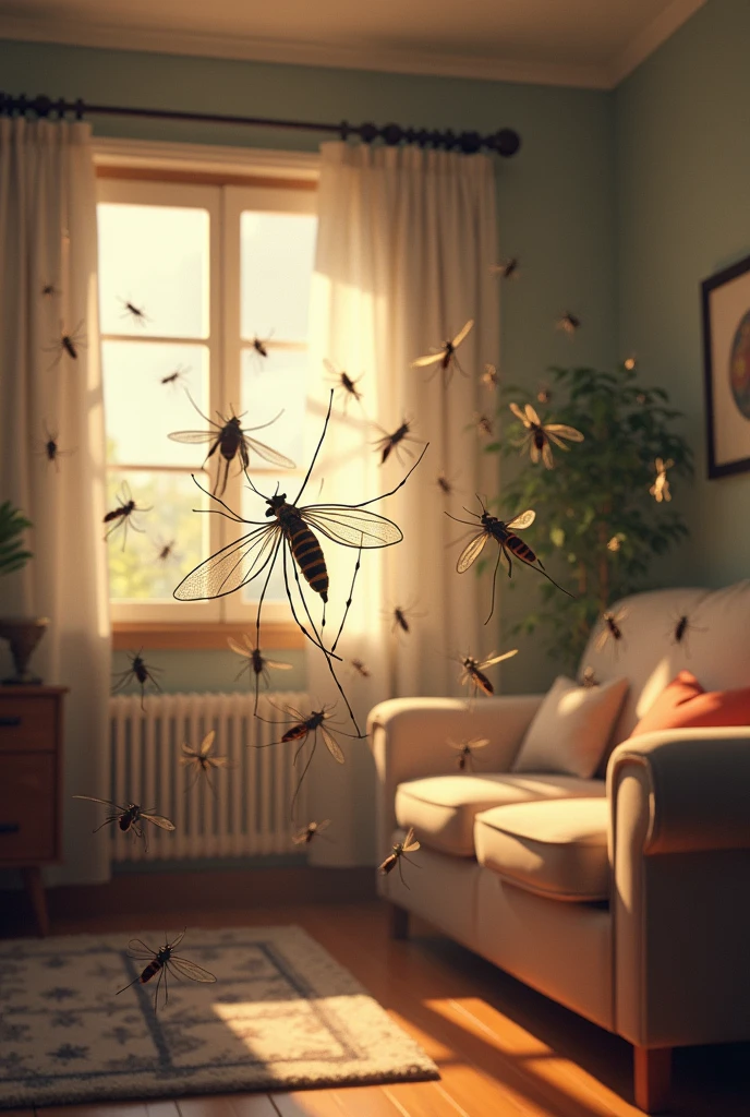 mosquitoes in the house