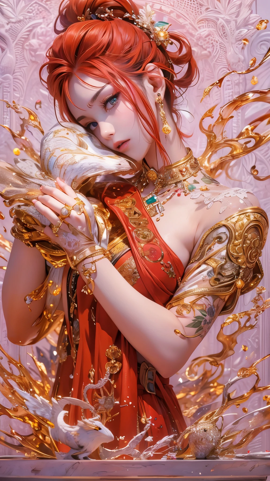 ((Highest quality)),(Ultra-high resolution),(Super detailed),(Detailed Description),((The best CG)),(masterpiece),Highly detailed art,(Art with precise detail:1.5),