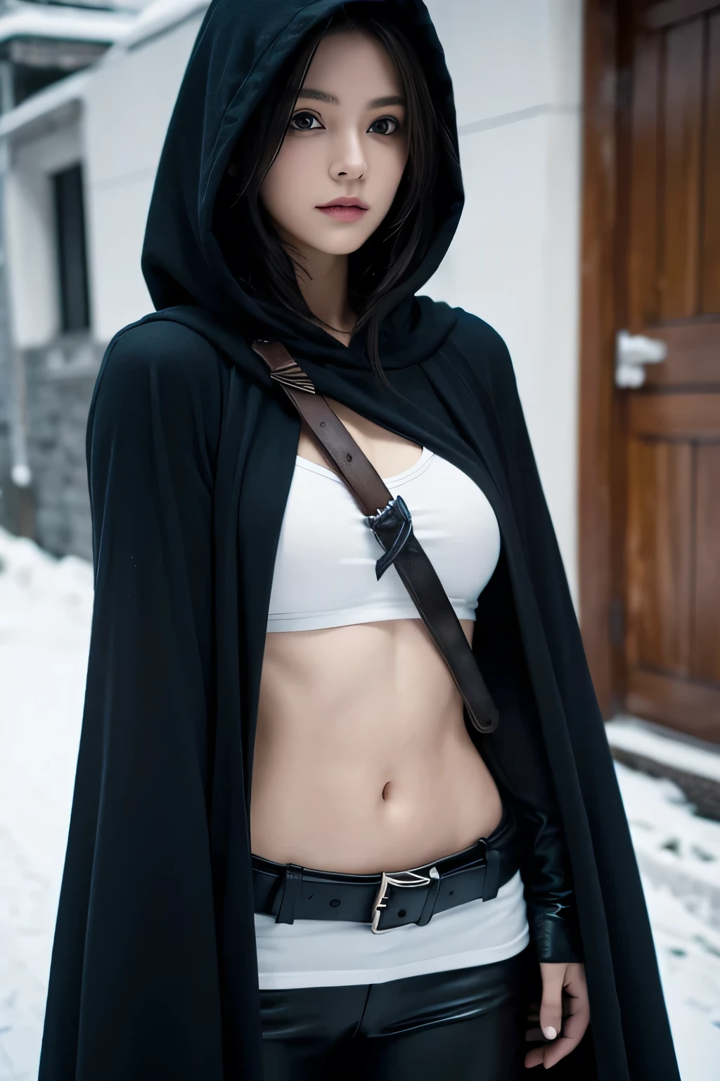 RPG rogue, hooded with midle east thematic and pale skin