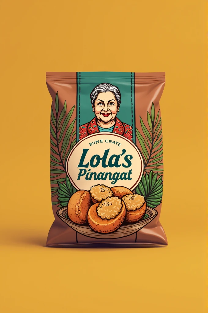 Logo packaging for Lola's Pinangat brand name