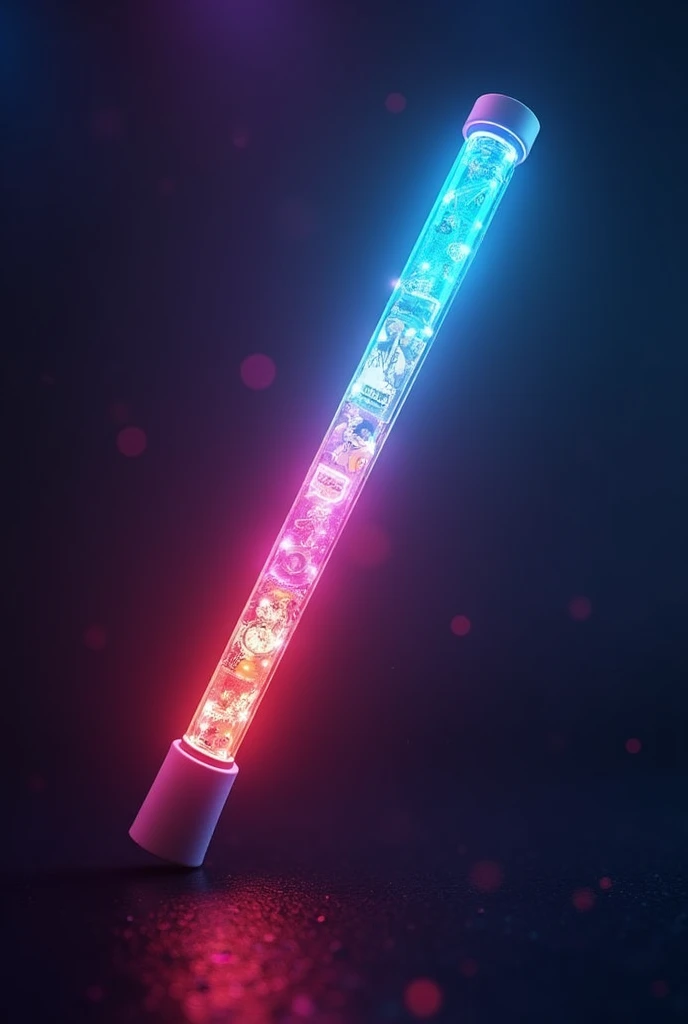 Give a full look design of a fans lightstick