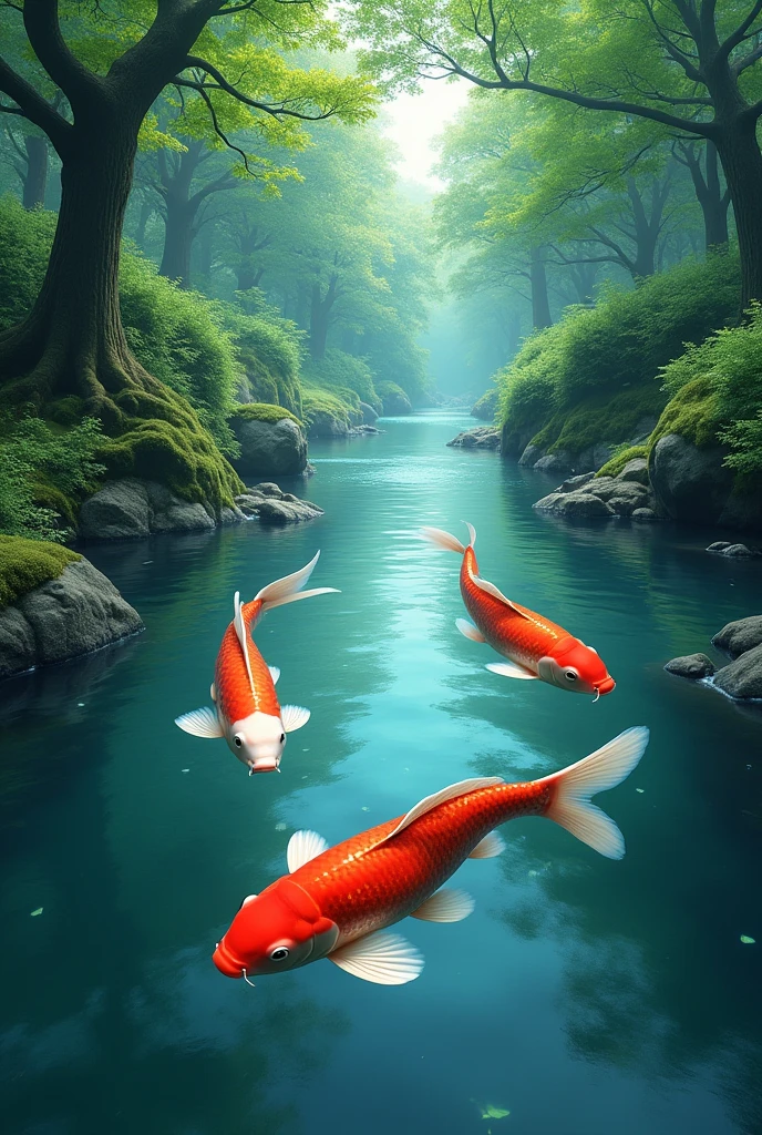 River fish in the forest of Nikko