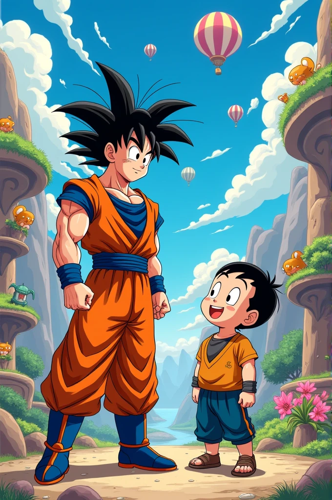Goku meet shinchan