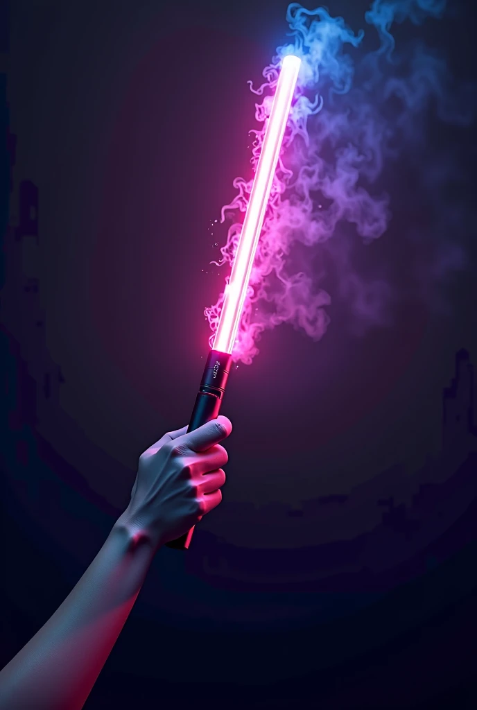 Give a full look design of a fans lightstick