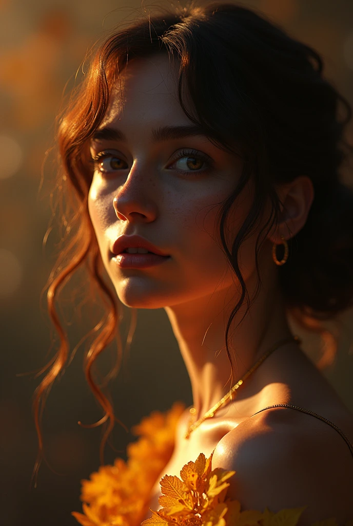 Agnes Cecil (Agnes Cecile) of《A woman》, Glossy design, pastry, Ink Drops, Autumn Lights, Dramatic Lighting, Very detailed, 8K, Movie Lighting , Reality