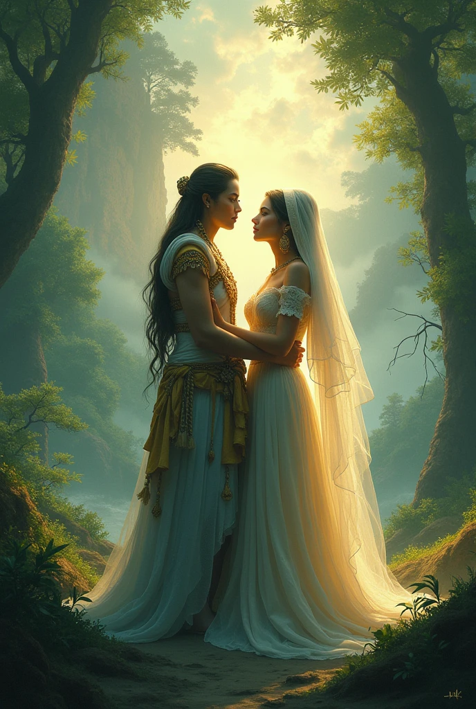 Scene 1: The Prophecy of Alunsina
The goddess Alunsina marries the mortal Datu Paubari, ruler of the Halawod region. A prophecy foretells that their children will face grave dangers, but they will become great heroes. Despite this, Alunsina decides to start a family.